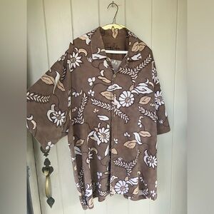 Tommy Bahama tropical silk button down shirt